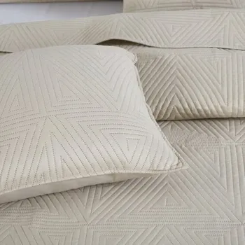 Polštář OZDOBNÝ POVLEK NA DEKORAČNÍ POLŠTÁŘ 45x45CM JASNÝ BÉŽOVÝ TRIO