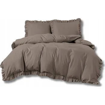 Povlečení POVLEČENÍ S FALBANKĄ 140x200 + povlak na polštář 70x80 LUXUSNÍ SADA FFB-2932