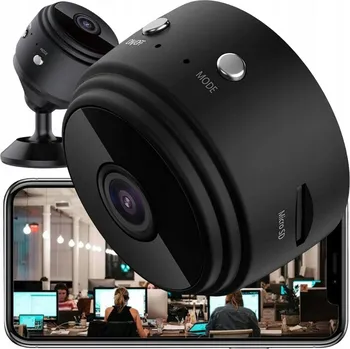 IP kamera Mini Bezdrátová Kamera s Vzdáleným Přístupem přes WI-FI, Noční Vidění a Detekcí Pohybu