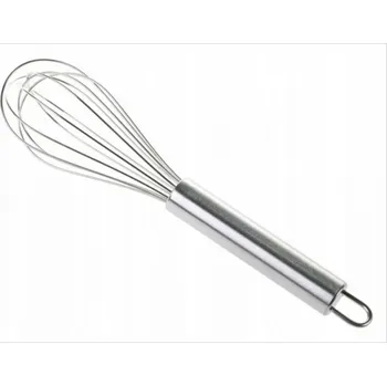 Šlehací metla Šlehací metla na šlehací metla z pěny z nerezové oceli, chrom, 25,5 cm