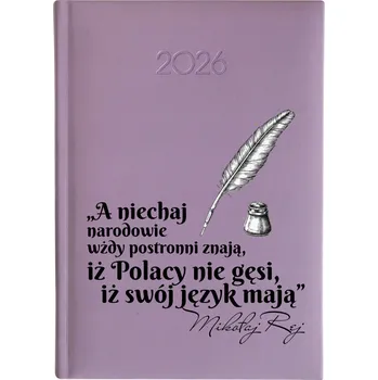 Kalendář Knižní kalendář 2026 A5 FunnyCase fialový