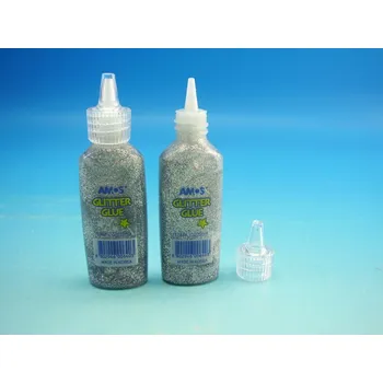 Kancelářské lepidlo Lepidlo glitrové 22ml STŘÍBRNÉ /1517/ 3126