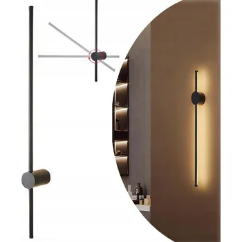 Nástěnné svítidlo Nástěnné svítidlo černé 60 cm LED Moderní Teplá bílá
