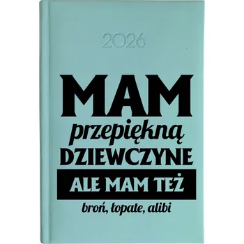 Kalendář Knižkový kalendář 2026 A5 FunnyCase modrý