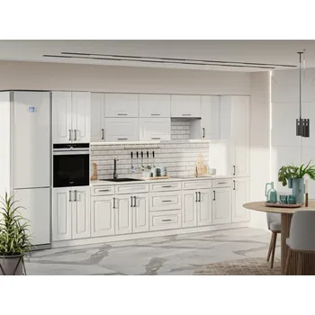 Kuchyňská linka VOMAKS Kuchyňská linka ALISA MDF 360, bílá struktura + bílá