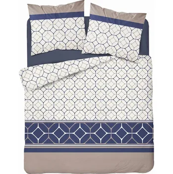 Povlečení SADA POVLEČENÍ 160X200 Detexpol MIKROVLÁKNO Geometrie Hexagony