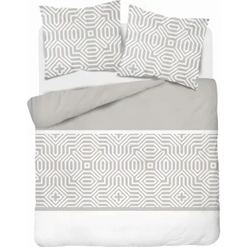 Povlečení Bavlna Povlečení 220x200 Geometrická mozaika Béžová