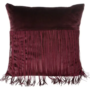 Povlak na polštářek Povlak na polštář velur 45x45 MELBA, BORDO