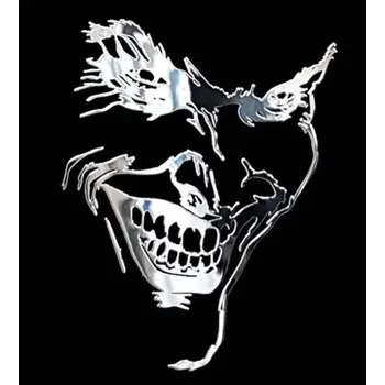 Samolepicí dekorace na vozidlo Niklovaná nálepka auto JOKER