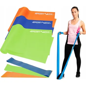 POPRUHY SADA 3 PÁSKŮ PRO CVIČENÍ REHABILITACE JÓGY SPORTVIDA 2 M