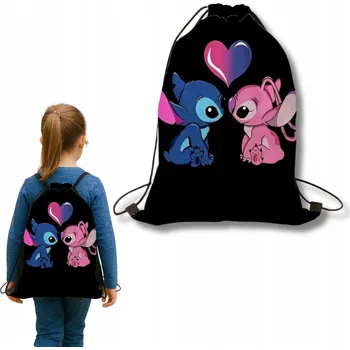 Sportovní taška Sportovní taška na boty, papuče a školní potřeby Stitch W01