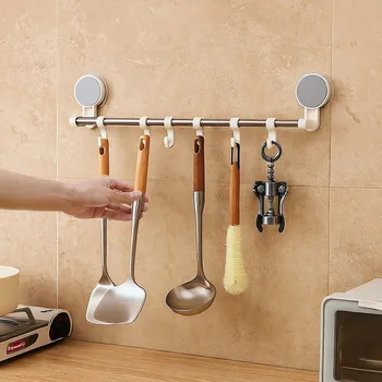 Věšák Łazienkowy wieszak do ręczników 6x haczyk reg. przyssawki bez wiercenia