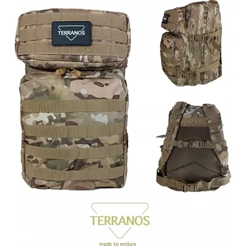 turistický batoh Batoh taktický vojenský 45l turistický městský EMR TERRANOS BLACKWOLF