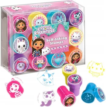 Dětské razítko Gábinin Kouzelný Domek Samobarvicí razítka, 12 Kusů, barevné, Totum 3+