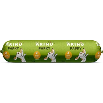 Krmivo pro psa Akinu PAPKY Kuřecí salám krmivo pro psy 1 kg