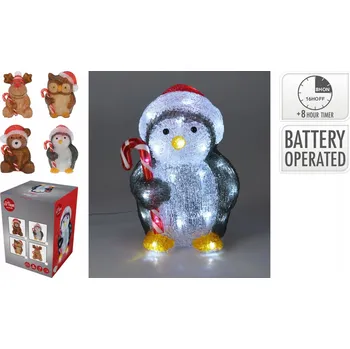 Figurka LED Dekorativní Figurka Zvířátko 24 cm, Různé Vzory