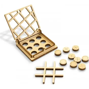 Dřevěná hračka Dřevěná cestovní hra Wooden.City Piškvorky