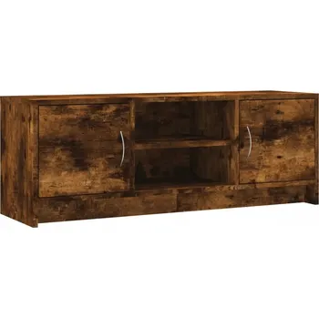 Televizní stolek TV stolek z dřevotřísky, Kouřový dub, 102x30x37,5 cm