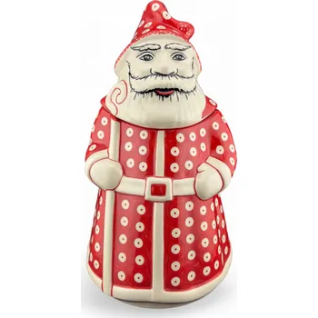 Dóza na potraviny Velká dóza Mikuláš, Vánoce 70AC Keramika Bolesławiec