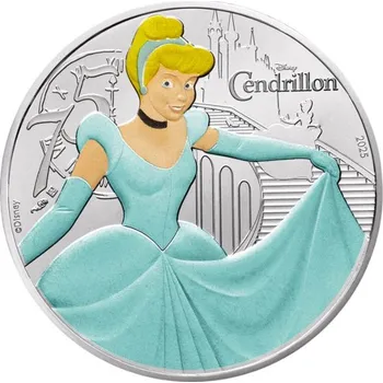 Stříbrná mince 10 € – Popelka 2025 – Francie