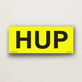 HUP - hlavní uzávěr plynu Plast 210 x 80 mm tl. 0.5 mm - Kód: 10449