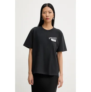 Pánské tričko Bavlněné tričko MM6 Maison Margiela S62GD0210.M20115.900 černá 99X, vel. S