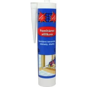 stavební silikon Distyk sanitární silikon, bílý, 310 ml
