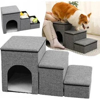 Schůdek Schůdky pro psa Tutumi 3 stupně, 42 cm, nosnost 35 kg