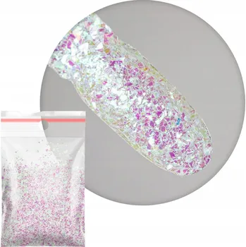 Pyly Ozdoby Na Nechty Vločky částečky kousky Aurora Flakes 5g Č. 3