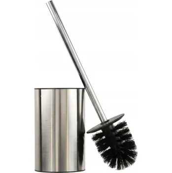 WC štětka Volně stojící WC štětka nerezová ocel V 37 cm stříbrná