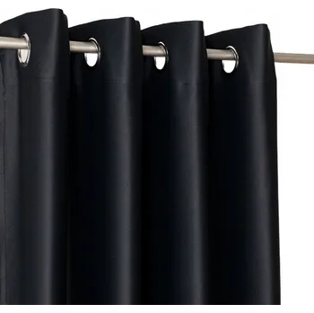 Obraz Hotový závěs zatemňovací na kroužcích 140x250cm BLACKOUT černý