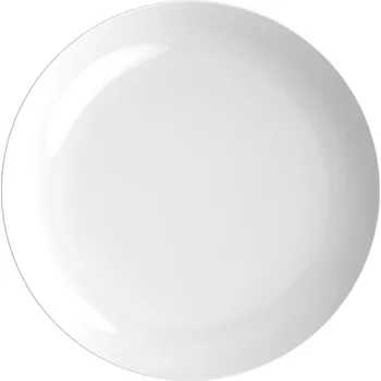 Talíř Plastový talíř Velký jídelní bílý do trouby a mikrovlnky 1 ks
