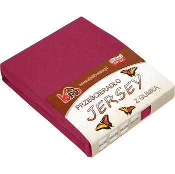 Prostěradlo Prostěradlo jersey s gumou 60x120 bordó KARO