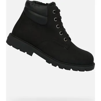 Dětská móda Černé chlapecké kotníkové boty Geox Shaylax GEOX černá 3450127