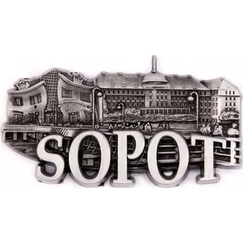 Dekorativní magnet Magnet na lednici panorama Sopot