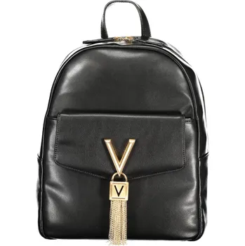 Městský batoh Černý kožený batoh s ozdobou Valentino Bags Other 3452524