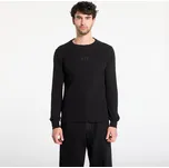 Tričko GAP Ls Waffle Mini Logo Crew Tee Black L