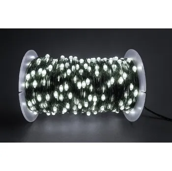 Vánoce Vánoční LED mikro řetěz s kapkovými diodami, studená bílá, 50M, 500 LED, 8 programů, dálkový ovládač