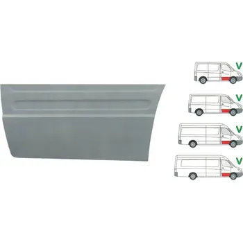 Nárazník Opravný plech předních dveří pravý DODGE SPRINTER (906), 01.2007-12.2009,MERCEDES SPRINTER 209-524 (W906), 04.2006-10.2013,MERCEDES SPRINTER 210-519 (W906), 10.2013-06.2018,VOLKSWAGEN CRAFTER (2E),12.2005-04.2017