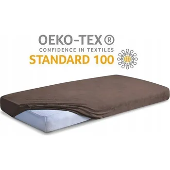 Prostěradlo Froté prostěradlo Premium s gumou 140x200 Hnědá