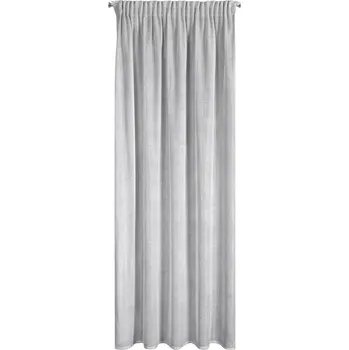 Obraz HOTOVÝ ZÁVĚS 1 KS ALEKSA NA PÁSCE 140 X 270 CM STŘÍBRNÝ