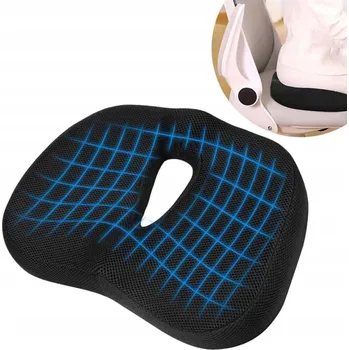 Polštář ORTOPEDICKÝ POLŠTÁŘ NA SEDĚNÍ BEDERNÍ ERGONOMICKÝ NA KŘESLO ŽIDLI