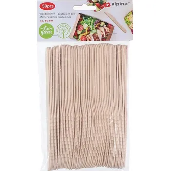 Obraz Alpina jednorázový dřevěný Nůž 50 kusů