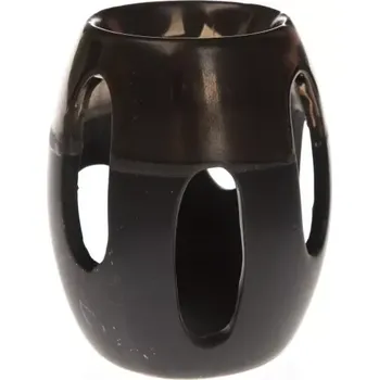 Aroma lampa Keramická aromalampa - černo - hnědá (Aromalampa na éterické oleje)