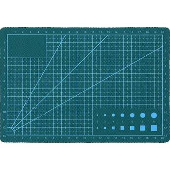 Potah na židli dobirkov.cz Podložka na řezání A5 - zelená, modrá Barva: Zelená