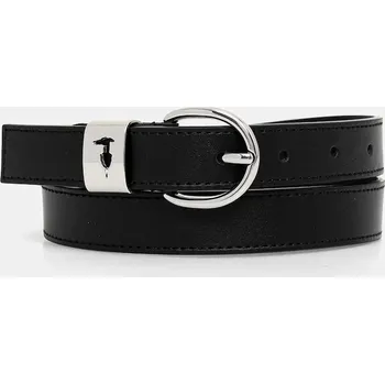 Opasek Kožený pásek Trussardi B344B000005N černá 99X, vel. 85