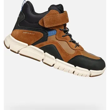 Dámská zimní obuv Geox Flexyper Boy B ABX hnědé kotníkové boty GEOX černá | hnědá | krémová 3443508