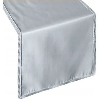 ubrus Běžec na stůl 35x140 Savona stříbrný s krajkou