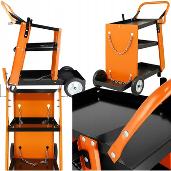 Příslušenství ke svářečce Svářečský vozík pro svářečky, police na láhev, pro MIG/MAG, MMA svářečky