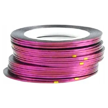 Páska na zdobení nehtů samolepka L7 růžová